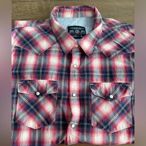 American Eagle Long Sleeve Pearl‎ Snap Shirt Size XXL